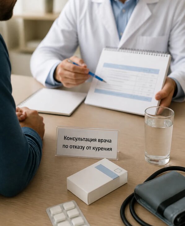 Консультация врача по отказу от курения для взрослых в Новокуйбышевске